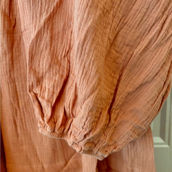 Heyson Crochet Long Sleeve Rust Dress Peasant Boho Hippie Bohemian Size 2XL - Picture 5 of 7